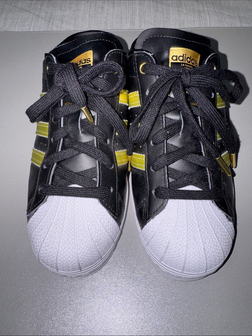 Adidas Superstar Mule "Black Gold Metallic" FZ2268 [6.5 Women’s] - Picture 3 of 9